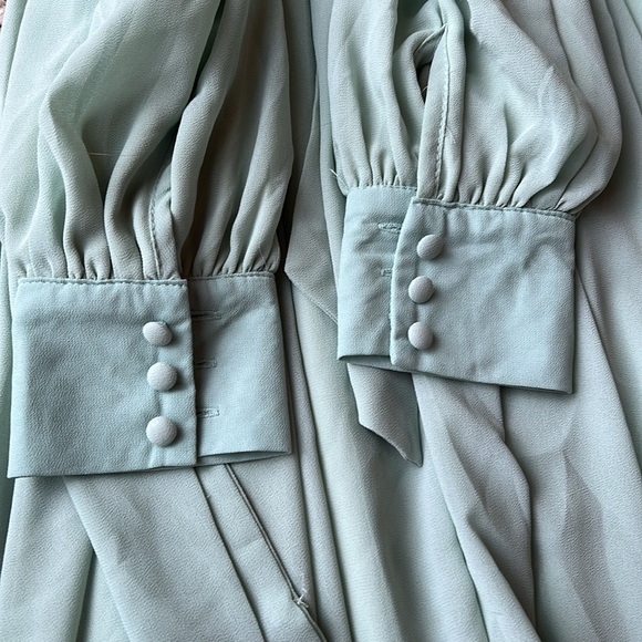 Jessakae Chiffon Long Dress Wedding Party Formal Prom Romantic Small - Picture 3 of 6